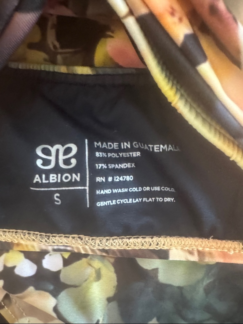 High-Waist Floral Bikini Set in Multicolor by Albion Fit - Picture 9 of 9